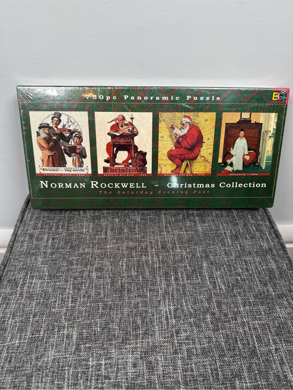 Buffalo Games Norman Rockwell Christmas Collection 750 Pc Panoramic Puzzle NEW